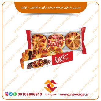 شیرینی با مغزی مارمالاد خرما و فرآورده کاکائویی – کوکینا